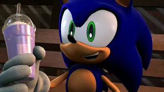 Sonic The Hedgehog Celebrates Grimace's Birthday
