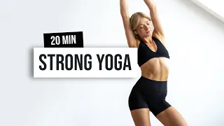 DAY 14 Back to Basics - 20 MIN FULL BODY STRONG YOGA - Stretch At Home Routine - No Equipment