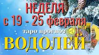 ВОДОЛЕЙ ❄️❄️❄️ НЕДЕЛЯ с 19 - 25 февраля 2024 года Таро Прогноз ГОРОСКОП Angel Tarot