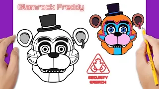 How To Draw Glamrock Freddy | How To Draw Five Nights at Freddy's Security Breach