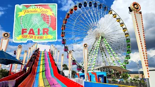 Empty Opening Day of FLORIDA STATE FAIR 2023! Foods, Livestock, Rides, Entertainment