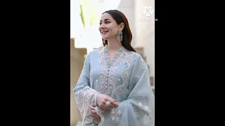 Hania Amir Eid Dress Collection for Pakistani Actress #eiddress #haniaamir #pic #pakistaniactress