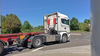 Einar zeigt Lastwagen - Truck spotting in Ludwigshafen