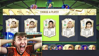 98 PELE IN A FULL PRIME ICON FUT DRAFT!!! - FIFA 22