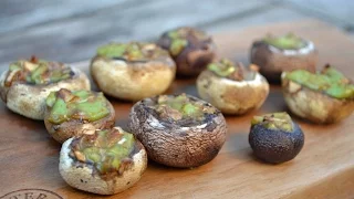 STUFFED MUSHROOMS - How To Make Stuffed Mushrooms - ON NAPOLEON TRAVEL Q 285 - By Customgrills