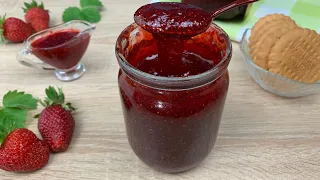 ДЖЕМ из КЛУБНИКИ 🍓🍓🍓 за 10 минут на ЗИМУ ✧ Густой и Очень Вкусный