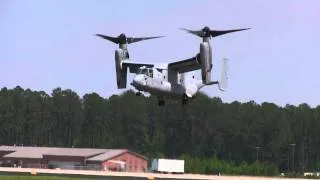 2012 MCAS Cherry Point Airshow - MV-22 Osprey demo