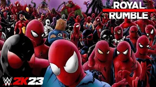 WWE2K23 - 30 Spidermen Royal Rumble Match 4K PS5 [No Commentary]