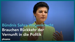 Gründung des Vereins "Bündnis Sahra Wagenknecht - Für Vernunft und Gerechtigkeit"