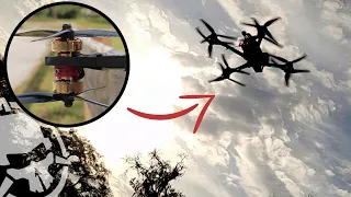 We put 8 motors on a Freestyle Drone.. the X8 7in kwad that RIPS