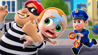 Police Officer Rescues Baby - Police Officer Song - Funny Songs and More Nursery Rhymes & Kids Songs