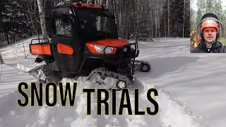 Kubota X1100C RTV With Tracks - Snow Trials -E147