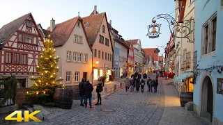 Rothenburg Ob Der Tauber The Most Wonderful Medieval Christmas Town in Germany 4K 50p