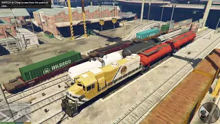 GTA 5 what happen when we drive the train in the mission chop ...