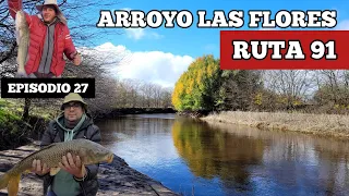 Moncholos Grandes en Arroyo las Flores por ruta 91 / pesca de carpas, bagres y Mas / MJ-PESCA epi 27