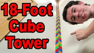 I Built the TALLEST Rubik's Cube TOWER!