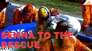 AYRTON SENNA | Saving Erik Comas’ life!