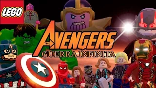 LEGO Marvel Vingadores - Guerra Infinita | Vingadores VS Thanos em Briga de Herois #35