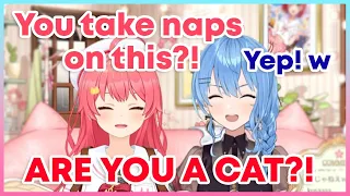 Suisei reveals where she usually takes afternoon naps【Hololive | Eng Sub】