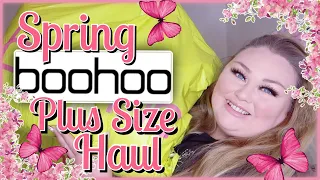 HUGE SPRING BOOHOO PLUS SIZE TRY ON HAUL