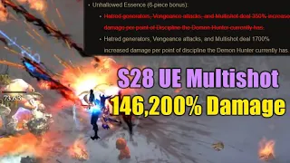 YEP, UE is now 146,200% Damage Buff for Multishot DH - Season 28 PTR