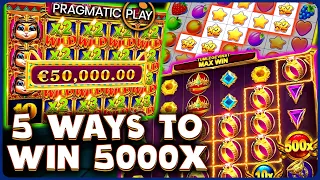 5 Slots to Win 5000x on Pragmatic Play!