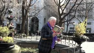 Occupy Ulysses! Author Frank Delaney reads from "Ulysses" in Madison Square Park