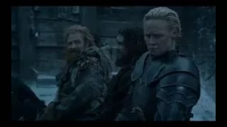 Tormund smiles at Brienne - Game of Thrones S06E05