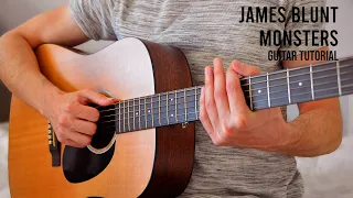 James Blunt - Monsters EASY Guitar Tutorial With Chords / Lyrics