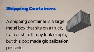 Learn English through Story - The history of the shipping container