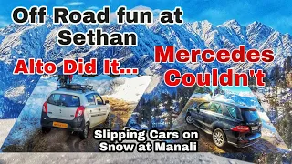 Lord ALTO vs. MERCEDES... Slipping Cars in Snow || Manali 2022 || EP 08