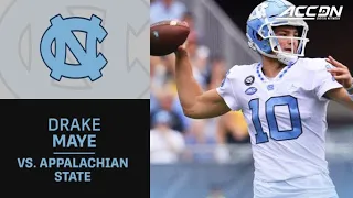 North Carolina QB Drake Maye Highlights against Appalachian State