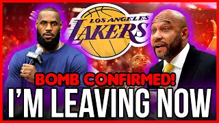 BOMB CONFIRMED! LEBRON JAMES WILL LEAVE THE LAKERS AT THE END OF THE SEASON.  TODAY'S LAKER NEWS