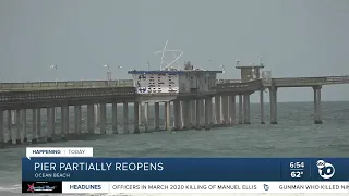 Ocean Beach Pier partially reopens