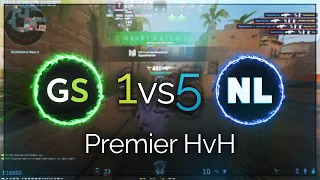 #CS2 gamesense vs neverlose | 1 vs 5 Premier hvh