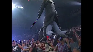 WCW/NWO Roster brawls in ring. Sting Ascends to the Rafters with a KO'd DDP 1997