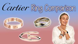 CARTIER RING COMPARISON- Love, Trinity and JUC / Sizing, comfort, practicality / Freya Johanna