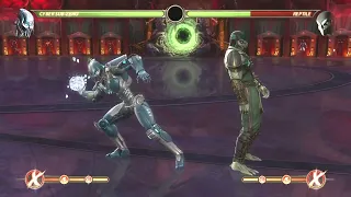 Cyber Sub-Zero but his circuits were upgraded (MK9 requested Super Combo)