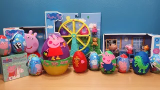 PEPPA PIG Unboxing Toys and Surprise Eggs Review ASMR