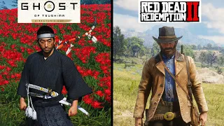 Ghost of Tsushima PC vs Red Dead Redemption 2 PC - Physics and Details Comparison