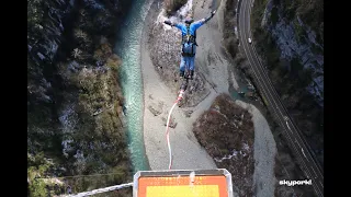 Прыжок Bungy 207 метров, Сочи, Skypark. 13.03.2022