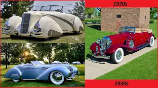 Exclusive historical photos of luxury cars from the 1920s and 30s.  V01