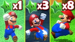 Super Mario XL!! Green Stars Make Mario SLOWER and BIGGER!!