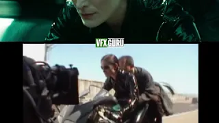 The Matrix Reloaded (2003) - Behind The Highway Fight Scene - Before/After VFX