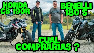 BENELLI 180S Vs  HONDA CB 190R 🤯Top Speed /Piston A Tope