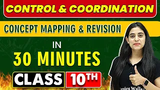 CONTROL & COORDINATION in 30 Minutes || Mind Map Series for Class 10th