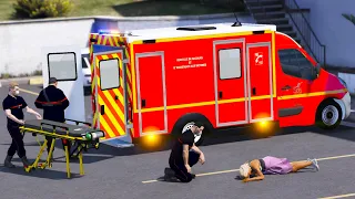 [GTA5]  DE GARDE 24H A L'AMBULANCE | SAPEURS-POMPIERS | SDIS77