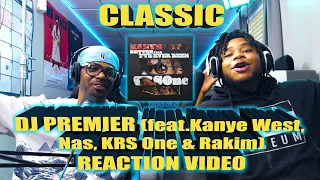 Our First Time Hearing DJ Premier - Classic feat. Kanye West, Nas, KRS 1 & Rakim -  (Reaction Video)