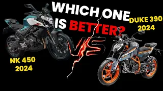 KTM Duke 390 2024 VS NK450 Comparison - Which Packs the Ultimate Punch?