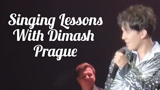 Singing Lessons with Dimash! - Prague Concert 2022 (fancam)